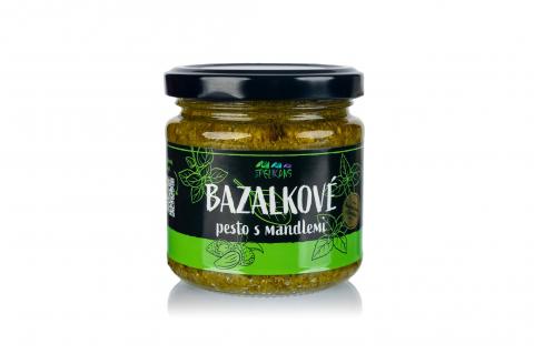 Bazalkové pesto s mandlemi - The Pelikans 170g