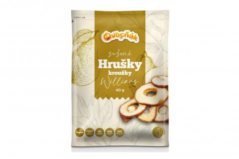 Hrušky sušené - kroužky - Ovocňák 40g