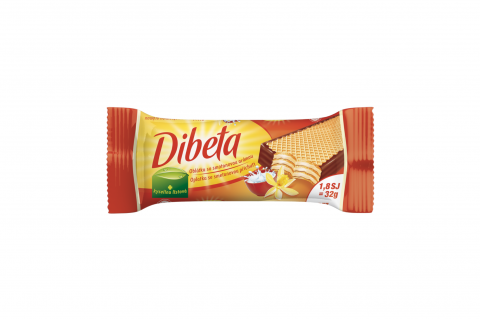 Oplatka se smetanovou příchutí - Dibeta 32g