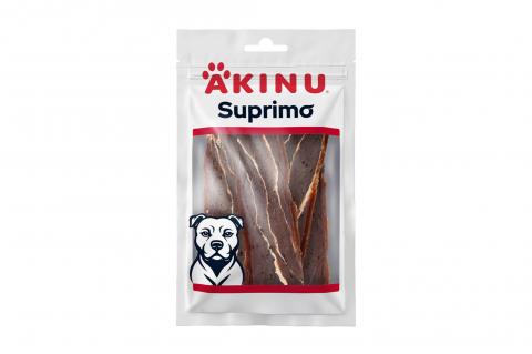 Pamlsek pro PSY - Hovězí měkké plátky mramorované - Akinu SUPRIMO 75g