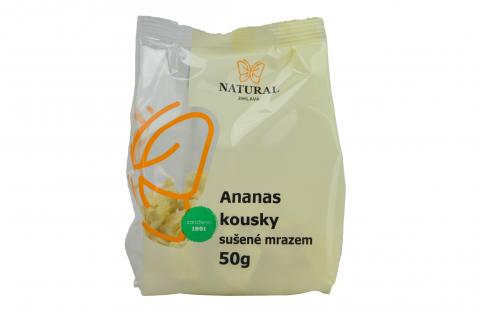 Ananas kousky mrazem sušený - Natural 50g