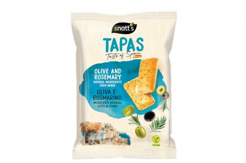 Chléb s příchutí oliv a rozmarýnu, VEGAN - Snatt's 110g 