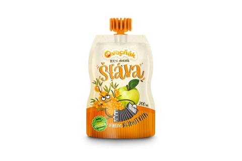 100% šťáva Ovocňák jablko/rakytník 200ml 