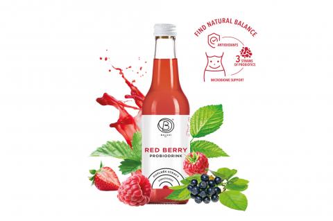 Kombucha s probiotiky RED BERRY - BALA 21 330ml