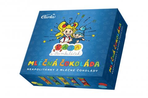 Čokoláda mléčná Kája a Bambuláček neapolitánky - Carla 750g