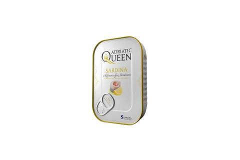 Sardinky v rostlinném oleji s citronem - Queen Adriatic 105g