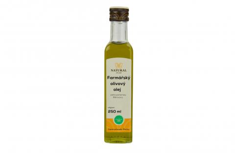 Čerstvý farmářský olivový olej extra panenský – Natural 250 ml