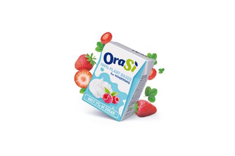 Rostlinný krém na šlehání, vegan, bez lepku a mléka - OraSi 200ml