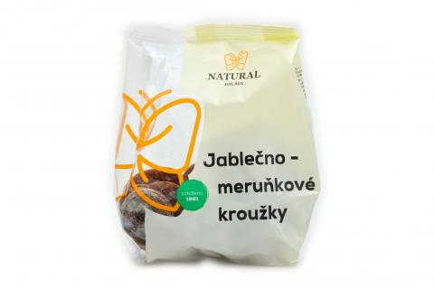 Jablečno - meruňkové kroužky bez lepku - Natural 150g
