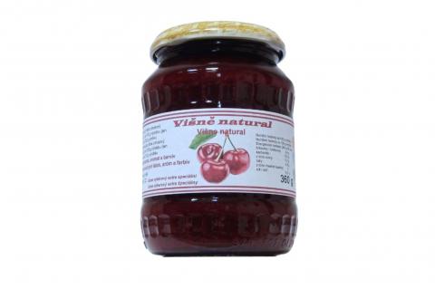 Džem VIŠEŇ natural bez přidaného cukru - Zdravý věk 360g