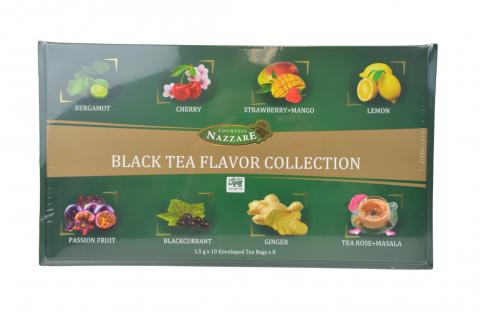 Čaj černý s přírodním aroma - 8 příchutí - Nazzare 1,5gx10x8