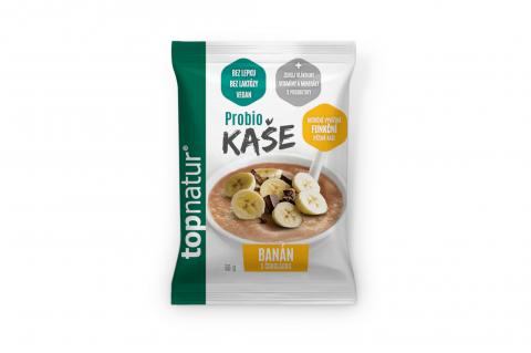 Probio kaše BANÁN S ČOKOLÁDOU - Vegan- Topnatur 60g