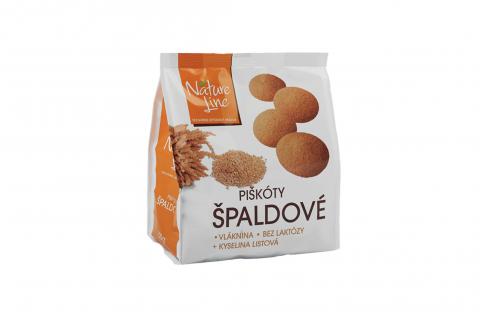 Piškoty špaldové bez laktózy - NatureLine 120g