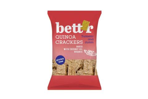 Quinoa krekry - kurkuma a kmín BIO - Bett'rs 100g