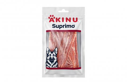 Pamlsek pro PSY - Kachní měkké plátky mramorované - Akinu SUPRIMO 75g