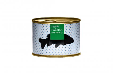 Kapří paštika BEZ LAKTÓZY a lepku  - Farma Poříčí 190g 	