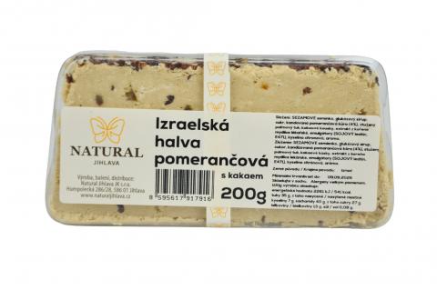 Chalva Izrael pomerančová s kakaem - Natural 200g