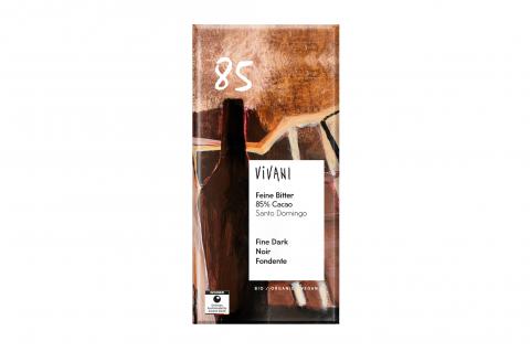 Čokoláda hořká 85% BIO vegan - 80g Vivani