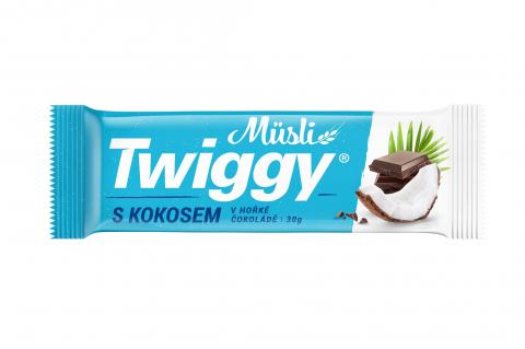 Müsli tyčinka s kokosem v kakaové polevě - Twiggy 30g