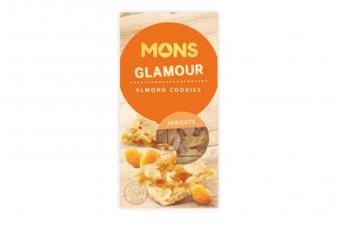 Sušenky GLAMOUR mandlové s meruňkami - VEGAN- Mons 110g