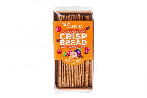 Pšeničné křehké granola plátky s ovocem a medem - Danvita 130g