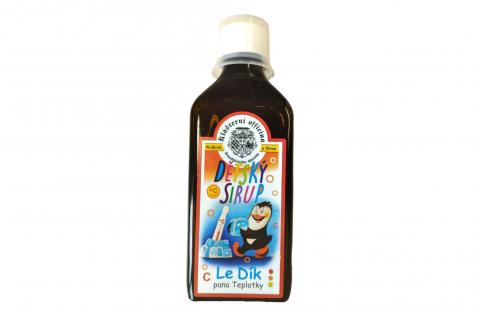 Dětský bylinný sirup LeDík pana Teplotky - doplněk stravy - Klášterní officína 200ml