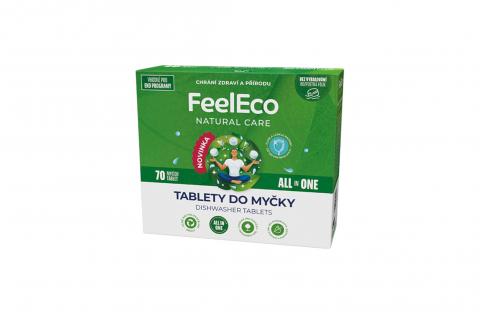 Tablety do myčky - 70 mycích tablet - Feel Eco 980g
