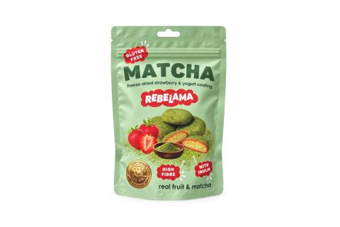 Medailonky MATCHA A JAHODY bez lepku REBELAMA 50g