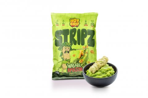 Snack Stripz wasabi amazon bez lepku - HotChip 80g