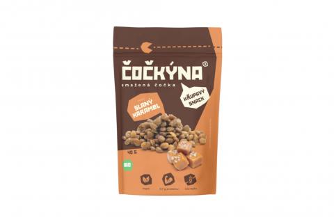 Křupavá čočka SLANÝ KARAMEL BIO - Čočkýna 40g