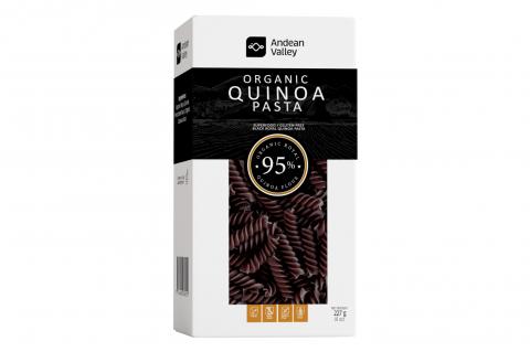 Těstoviny z Royal quinoi černé BIO bez lepku - VEGAN - Andean Valley 227g