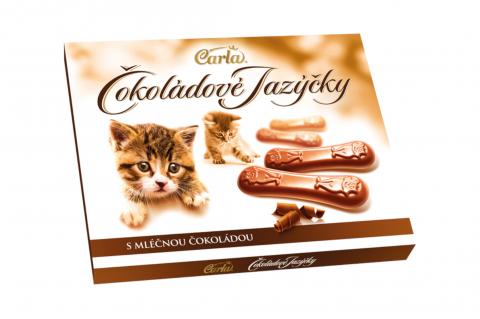 Čokoládové jazýčky - Carla 100g