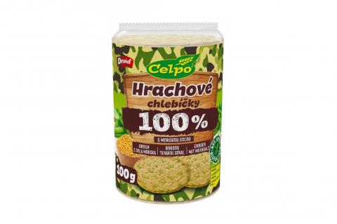 Celozrnné chlebíčky hrachové s mořskou solí - bez lepku - Celpo 100g