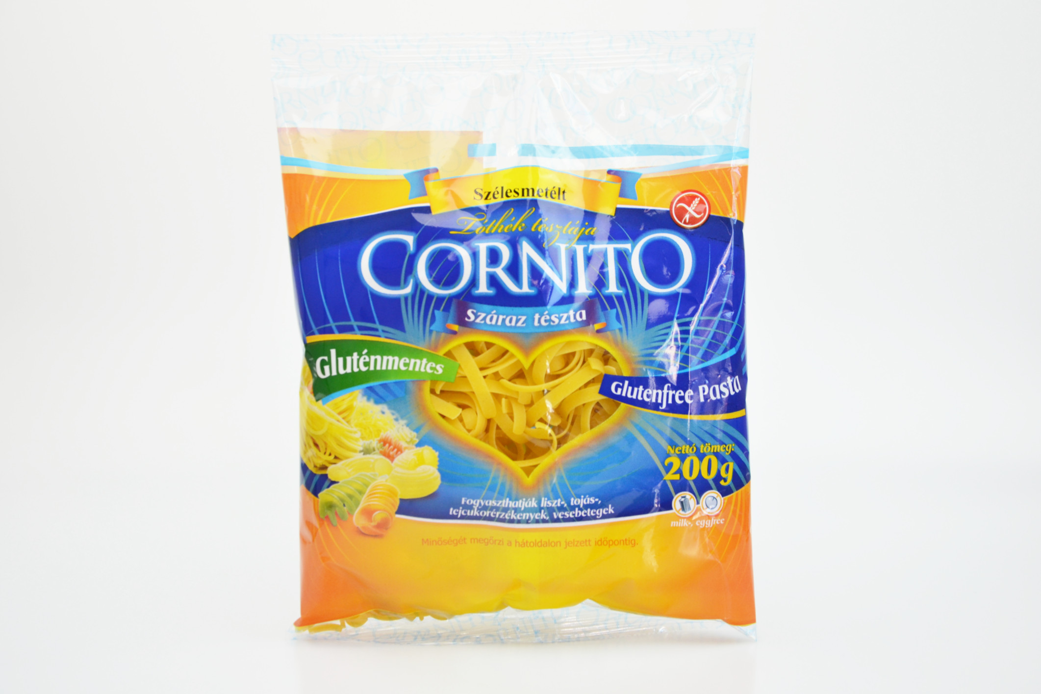 Těstoviny kukuřičné bez lepku NUDLE ŠIROKÉ - Cornito 200g