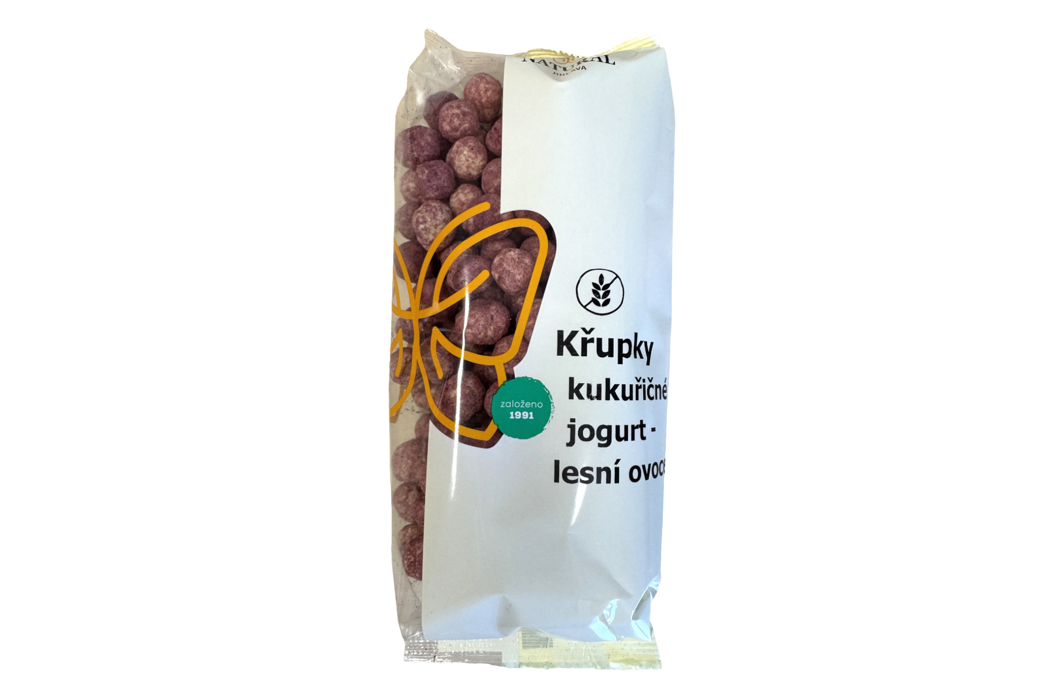 Křupky kukuřičné jogurt-lesní ovoce 140 g