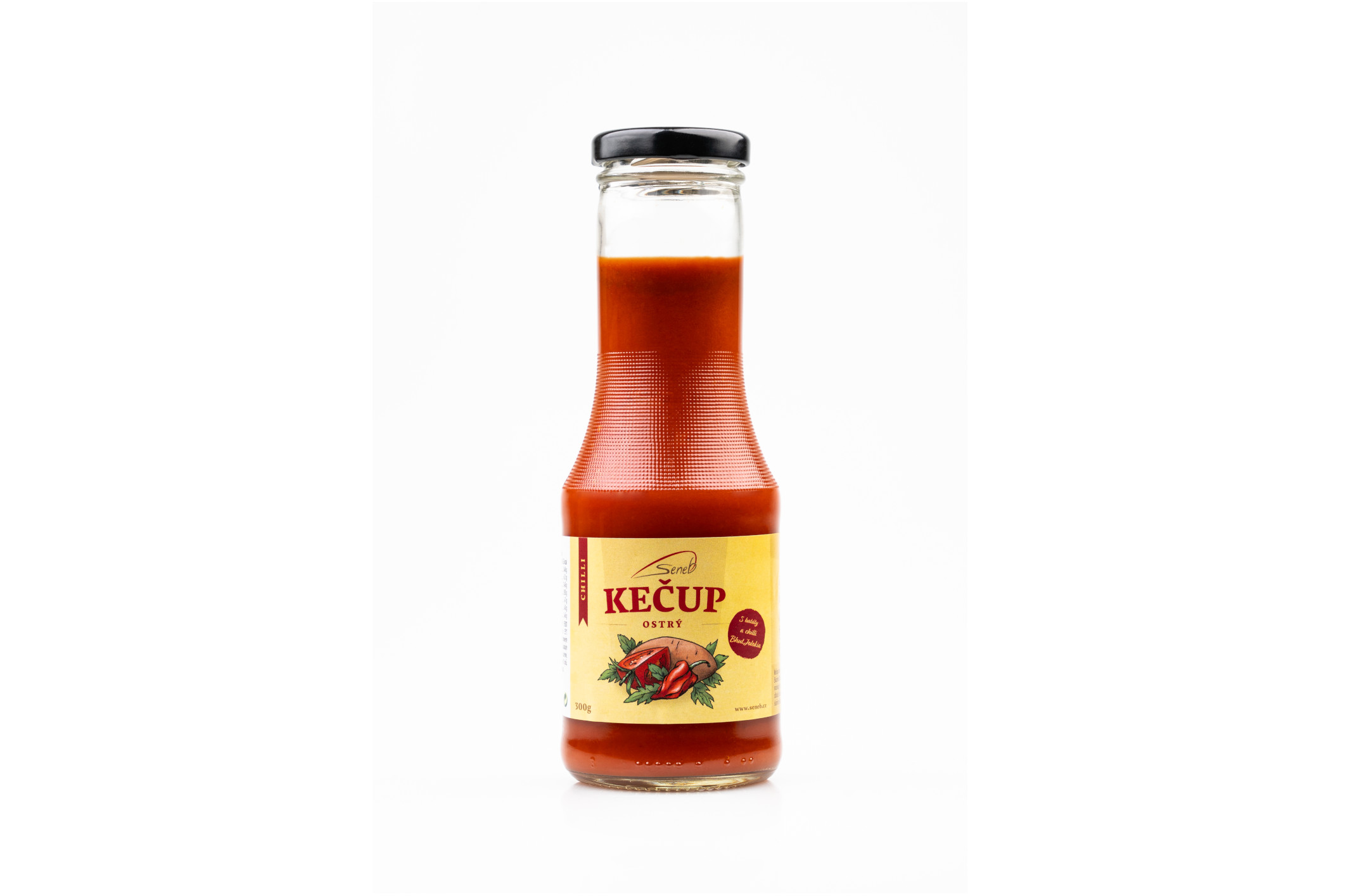 Kečup ostrý s batáty a chilli Bhut Jolokia - Seneb 300g
