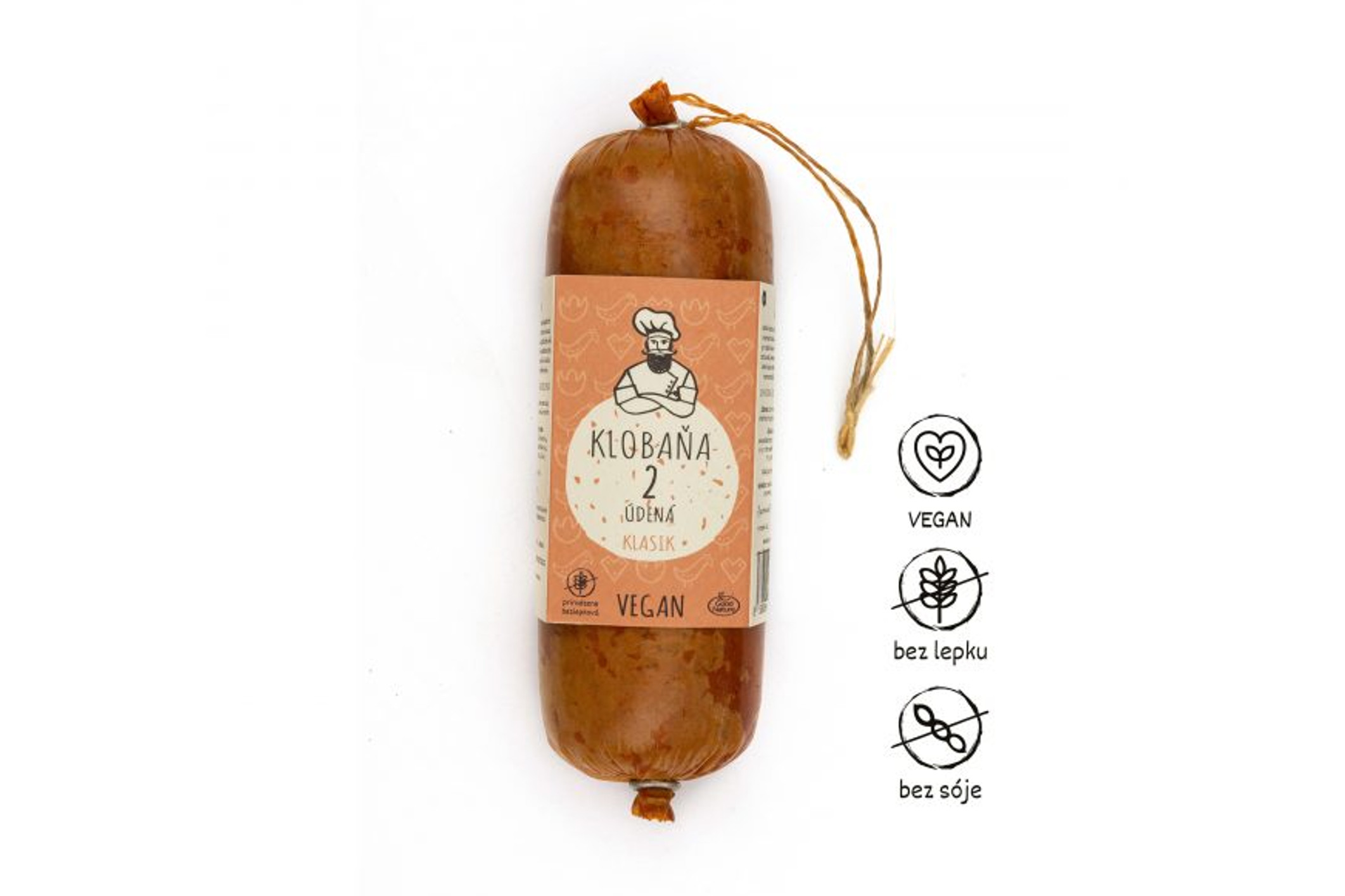 Klobaňa 2 uzená klasik – vegan 250 g