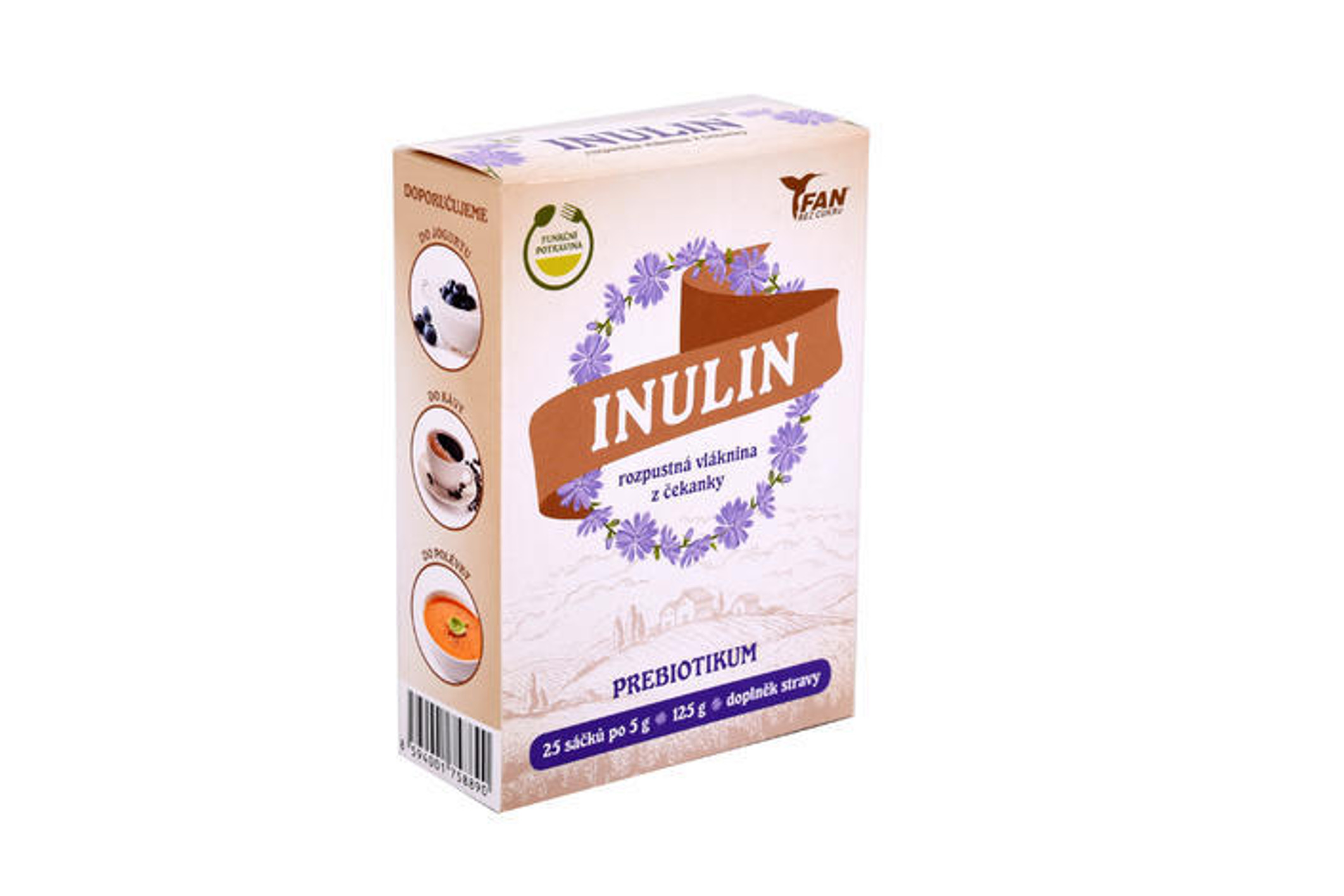 Inulin rozpustná vláknina 125 g