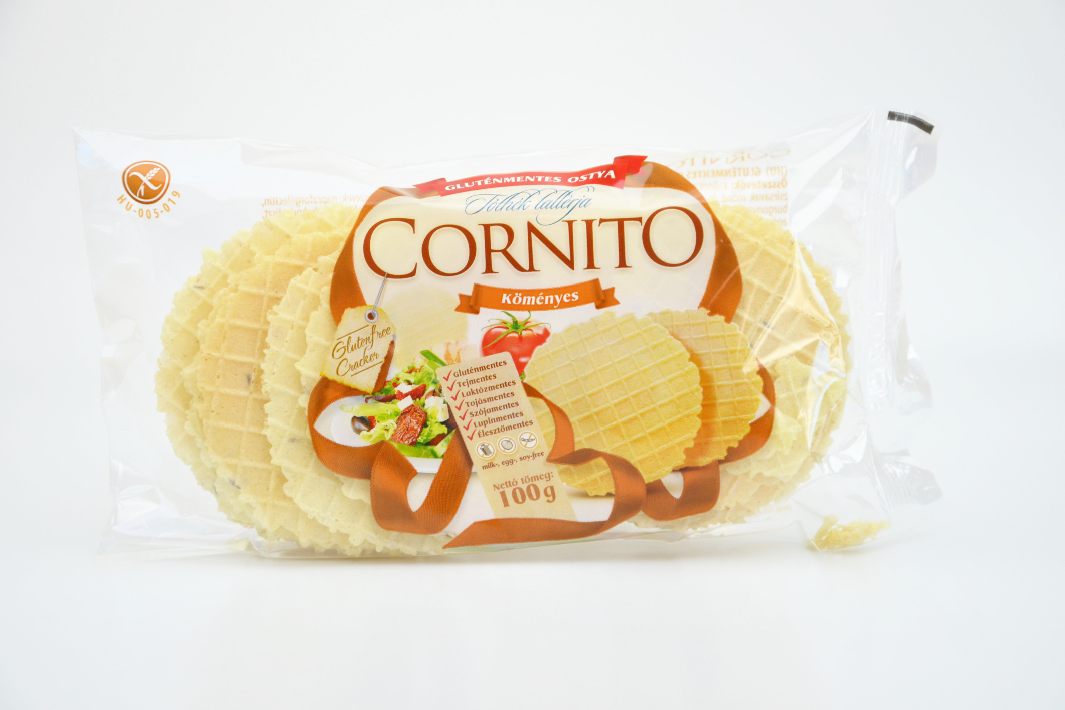 Oplatky kukuřično - bramborové s příchutí kmínu bez lepku - Cornito 100g