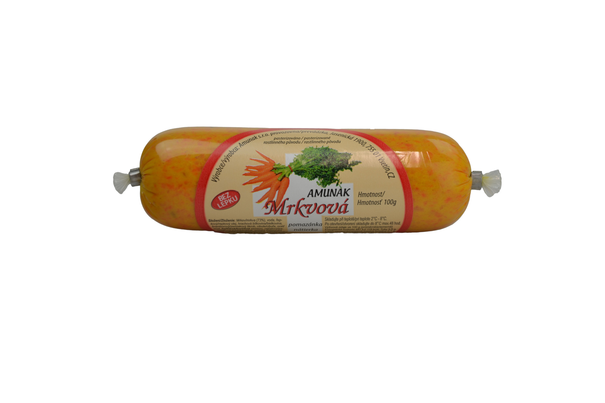 Amunak svačinka mrkvová 100 g - pouze rozvoz vybraná města nebo osobní odběr