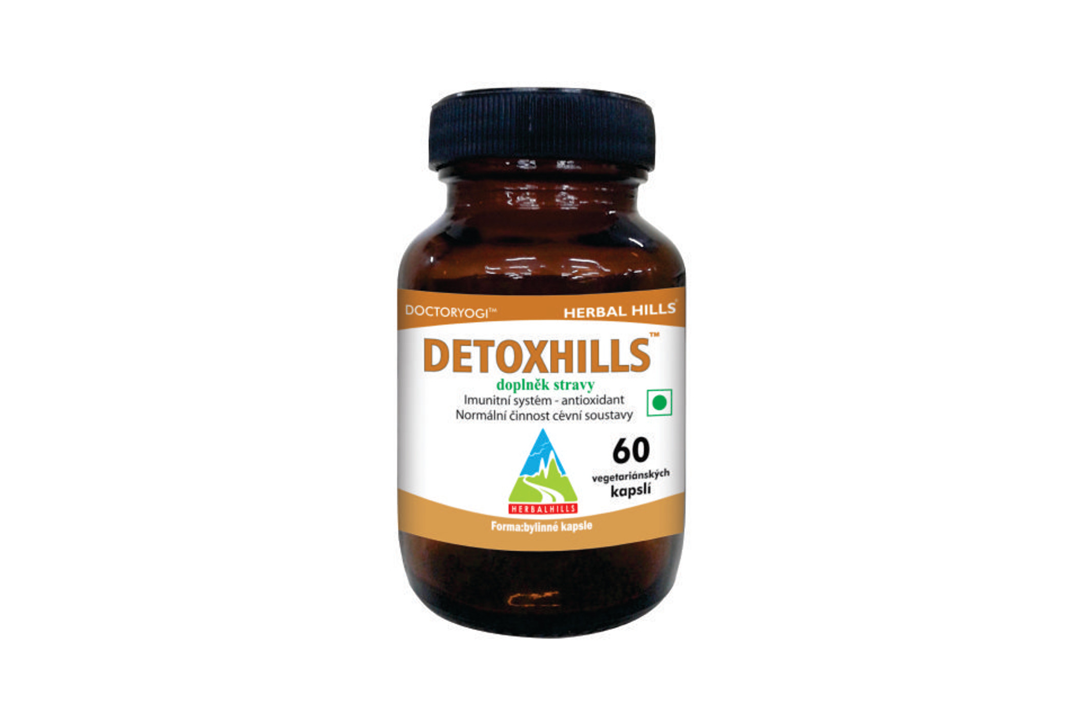 Detoxhills - doplněk stravy - Herbal Hills 60 veg. kapslí (antioxidant, normální činnost cévní soustavy) Sleva min.trv.03.2023