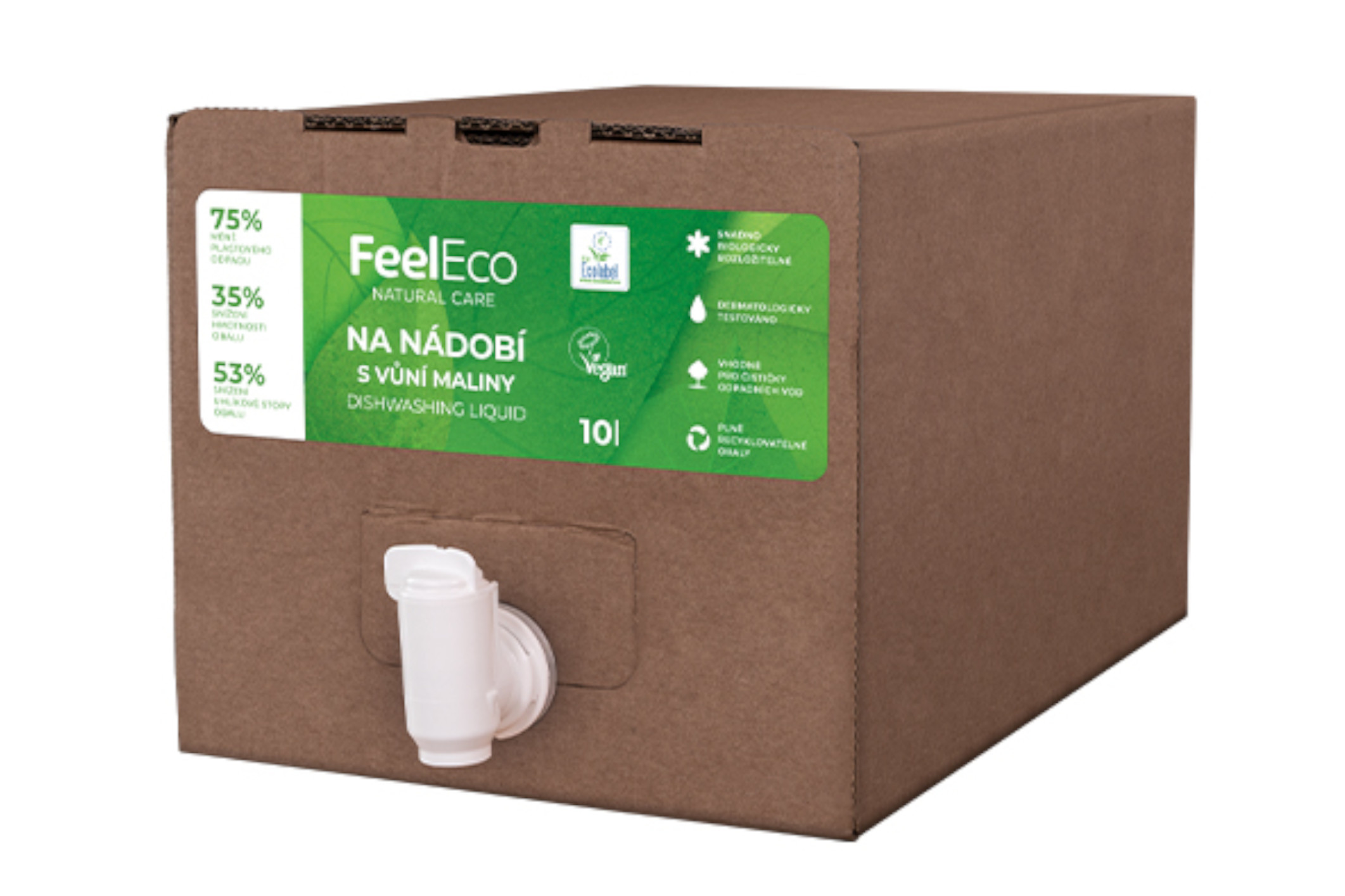 Prostředek na mytí nádobí - malina - vegan - Feel Eco 10l